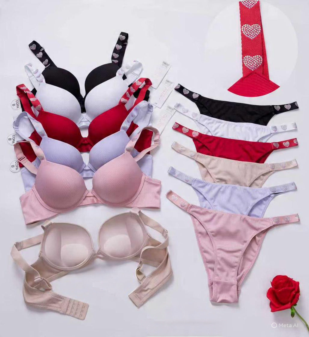 Ultra-Comfort Double Padded Bra Set