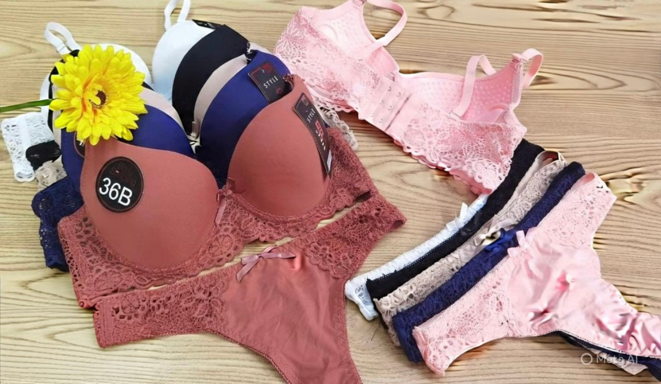 Hight Quality Fabric Bra set