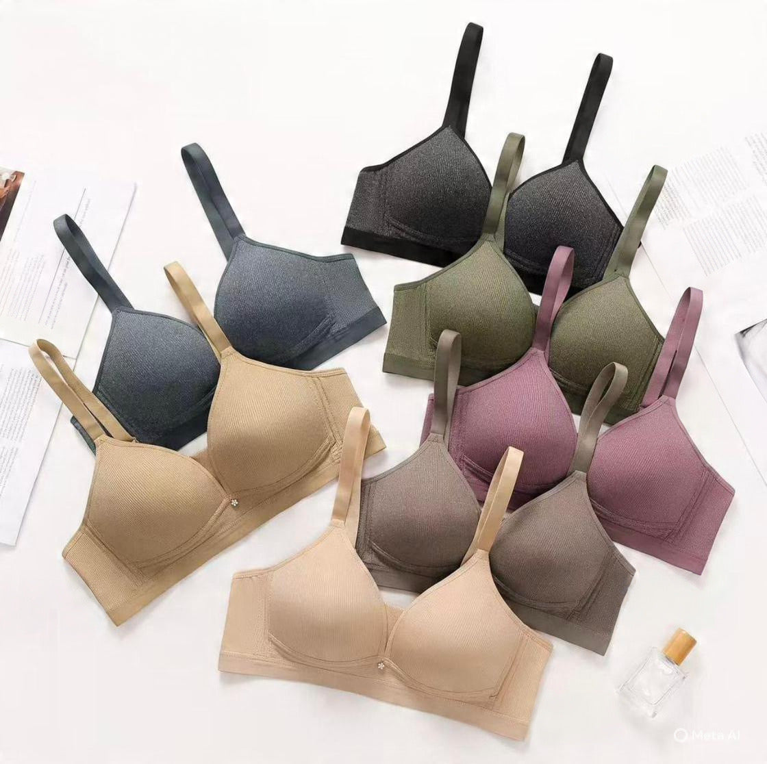 Multi Color Padded Bra