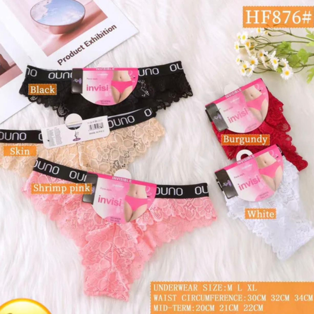 New Arrival net Underwear Pack of 02