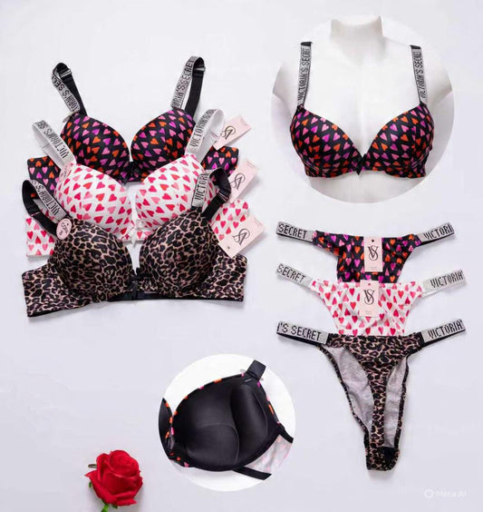 Perfect-Fit Comfort Double Padding Bra Set