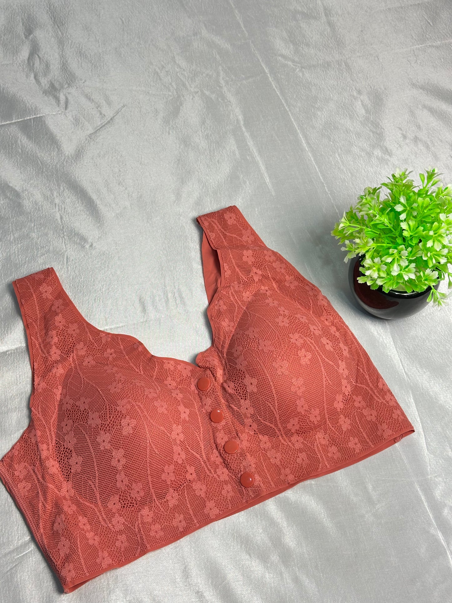 Seamless Anti Rash Front Open Posture Correction Bra