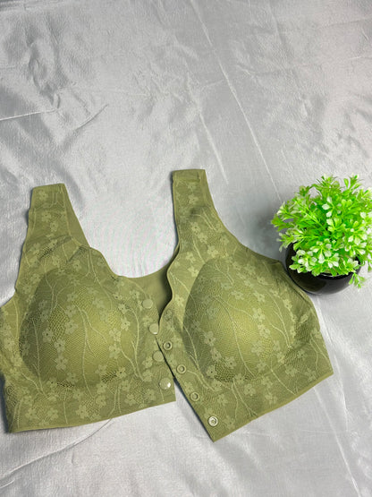 Seamless Anti Rash Front Open Posture Correction Bra