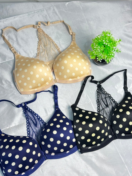 Anti Gravity Seamless Single Padded Non Wire Bra With Back Net Premium Style