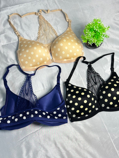 Anti Gravity Seamless Single Padded Non Wire Bra With Back Net Premium Style