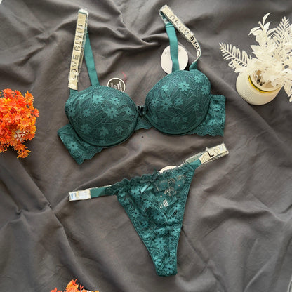 Love Rumu Premium Double Padded Bra Set With High Quality