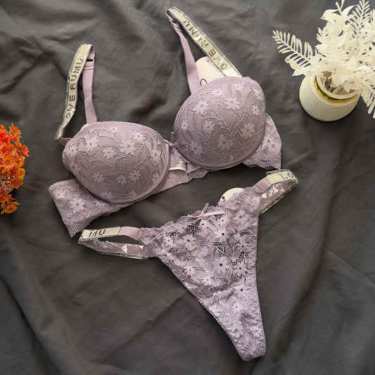 Love Rumu Premium Double Padded Bra Set With High Quality