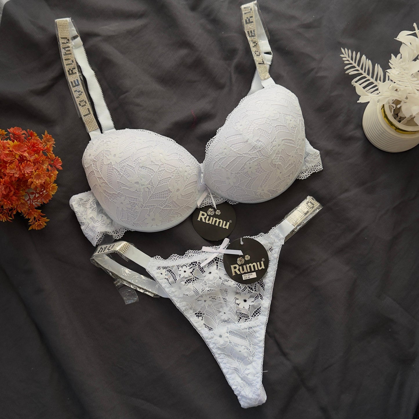 Love Rumu Premium Double Padded Bra Set With High Quality