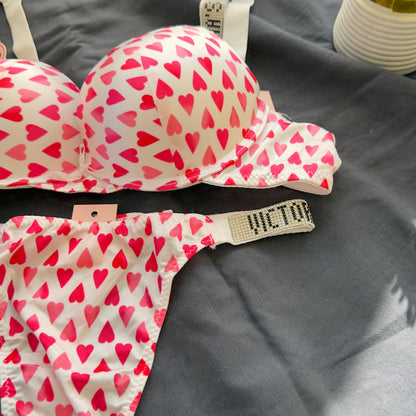 Victoria Secret  Heart style Double Padded bra set With Premium Quality