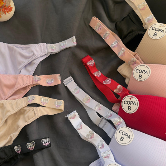 Premium Quality victoria Secret Bra Set With Hearts