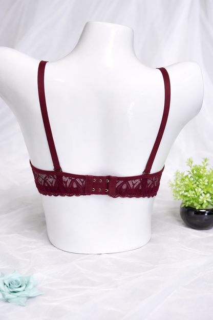 Premium Lacy Push-Up Bra For Women (single padded bra)