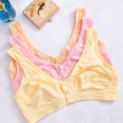 Front Button Premium Non Padded Bra