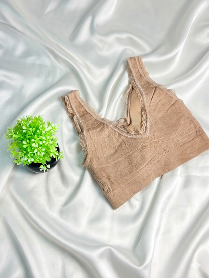 Comfortable And Stretchable bra With Fancy Lace
