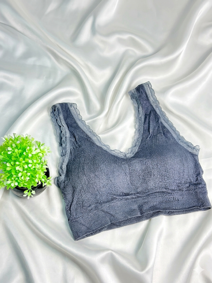 Comfortable And Stretchable bra With Fancy Lace